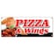 Signmission PIZZA & WINGS BANNER SIGN brick oven new york chicago italian spicy B-Pizza & Wings - alternate 1